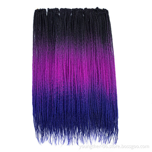 Wholesale Synthetic Jumbo Ombre Hair Braids High Temperature Fiber Crochet Twist Senegal Box Braids
